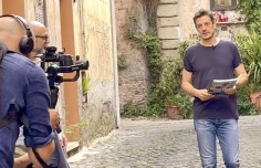 Guardians of the Arctic crew filming in Rome