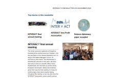 Newsletter #10 INTERACT III